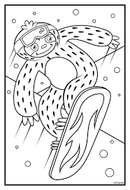 Sloth Coloring Page Free Coloring Page Template Printing Printable Sloth Coloring Pages For Kids S Free Coloring Pages Coloring Pages Coloring Pages For Kids