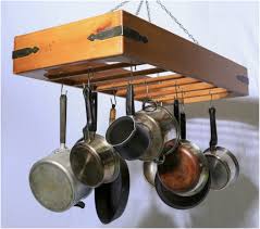 Love A Ceiling Saucepan Rack With Images Pot Rack Hanging Kitchen Pot