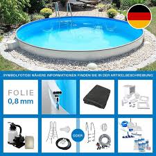 Premium Stahlwandbecken Mit Poolsana Aluminium Handlauf Kombi Pool Stahlwandpool Rund Pool Ideen
