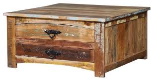 Farmhouse coffee tables are an essential element to any family room. Brown Alaterre Furniture Stowe Reclaimed Wood Wine Rack Home Kitchen Furniture