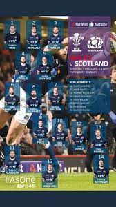 Watch live on bbc one, bbc iplayer, online and bbc sport app from 16:00 gmt; Scotland Team For Six Nations Round 1 Vs Wales Rugbyunion