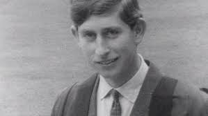 Youthful Prince Charles at Cambridge University in 1967