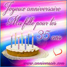 Carte Virtuelle Joyeux Anniversaire Ma Fille 35 Ans Joyeux Anniversaire