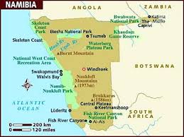 Namibia is bordered by the atlanitc ocean, angola to the north, zambia and botswana to the east, and south africa to the south. Namibia Climate Average Weather Temperature Precipitation When To Go