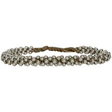 Cosmos Handmade Bracelet in Silver and Beige – shop.lejudesigns