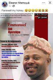 Pray for the family as they go through this untimely loss of their loved  one