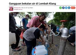 Menurut lembaga urus air selangor (luas), pihaknya sudah melakukan siasatan bersama pengurusan air selangor sdn bhd (air selangor) dan beberapa agensi lain berikutan penutupan beberapa loji rawatan air (lra) pagi ini kerana pencemaran. Berita Harian Gangguan Bekalan Air Di Lembah Klang Media
