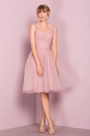 Cute A Line V Neck Knee Length Pink Homecoming Dress Model Pakaian Pakaian Wanita Gaun Pengantin