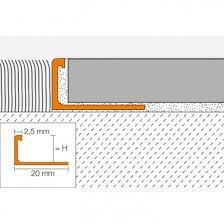 Den kan også bruges sammen med andre afdækningsmaterialer og i forbindelse med andre anvendelser. Schluter Schiene Basic M Abschlussprofil Messing 10mm