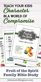 Growing In Grace With The Fruit Of The Spirit Family Bible Study Digital Download Family Bible Study Bible Study For Kids Childrens Bible Study