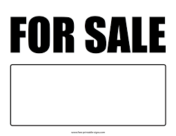 Check spelling or type a new query. Printable For Sale Sign Free Printable Signs
