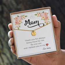 Birthday Gifts For Your Mom Mom S Birthday Gift Custom Letter Pendant Necklace Jewelry Mother Daughter Silver Tiny Circle Coin In 2020 Mom Birthday Gift Graduation Gifts Gifts