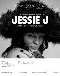 NEWCONCERT: After four years, Jessie J makes a remarkable comeback with her  new singles “No Secrets” and “Living My Best Life”. On 13 October 2025, she  will be at La Madeleine in
