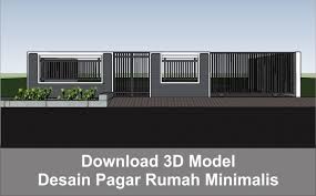 Pagar rumah minimalis mendiami sebuah rumah minimalis, tentu anda harus mendesain pagar yang minimalis juga. Download 3d Desain Pagar Rumah Minimalis Arsimedia