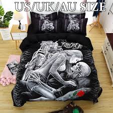 Solid black baroque gothic king size primitive bed $8,900. Fineyj 3d Skull Bedding Set Horror Face Dead Smile Luxury Soft Duvet Cover Set Couples Gothic Bedding Set Baby Single Twin Double Full Queen King Size For Choice Wish