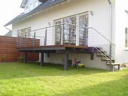 Terrace With Stairs The Body Is Hot Dip Galvanized And Coated Or Painted In 2020 Terrassen Treppe Treppe Terrassen Gelander