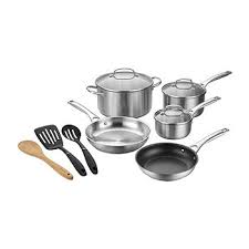 No cooking task is too complex for these durable products. Cuisinart 11 Pc Stainless Steel Dishwasher Safe Non Stick Cookware Set Color St Steel Jcpenney