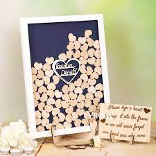 Wedding Guest Book Alternative Wooden Heart Bridal Shower Etsy Personalized Wedding Guest Book Drop Box Guest Book Wedding Guest Book Alternatives