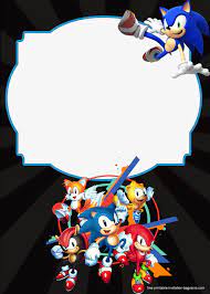 Free Sonic The Hedgehog Invitation Templates Sonic Birthday Free Printable Birthday Invitations Sonic Birthday Parties