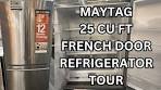 Maytag Refrigerator Tour / Review 25 Cu. Ft. French Door ...