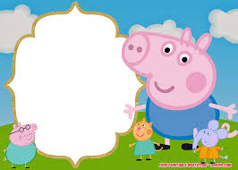 Free Printable Peppa Pig Invitation Template Drevio Peppa Pig Birthday Invitations Pig Invitation Pig Birthday Invitations