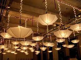 Pin By Rhonda Kreidler Brane On Trending Weddings Umbrella Decorations Umbrella Wedding Umbrella Lights