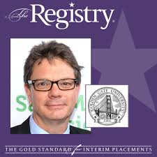 Best wishes to Registry Member Brad Mitchell as he continues his placement  as Interim Chief Financial Officer at Golden Gate University.