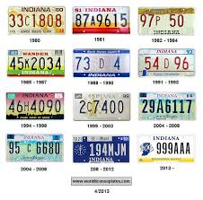 Indiana license plates gibt es bei ebay! License Plates Of Indiana United States Indiana Indiana Hoosiers License Plate