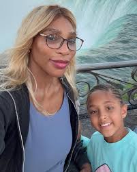 SerenaWilliams My mini mini @adiraohanian wanted to take a dip in the  ocean. I could not say no.