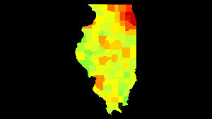 But it can also be used for many different data types such as. Illinois Population Density Atlasbig Com