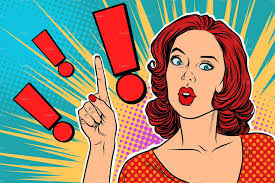 Exclamation Point And Surprised Pop Art Woman Pop Art Women Pop Art Art