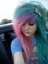 I Love Light Blue And Light Pink Together It Reminds Me Of Cotton Candy Nomnomnom Scene Hair Emo Scene Hair Hair