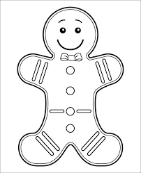 Blank gingerbread man coloring page from christmas. 15 Gingerbread Man Templates Colouring Pages Free Premium Templates