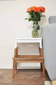 Make A Bekvam Foot Stool 14 99 Less Generic By Staining It Walnut And Dip Painting The Top Ikea Bekvam Home Decor Decor