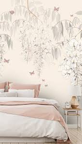 Create A Beautiful Bedroom Feature Wall With This Stunning Floral Wall Mural From Wallsauce In 2020 Decor Home Decor Cheap Home Decor