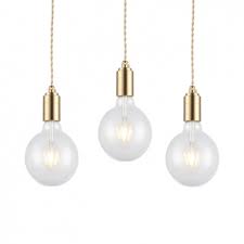 Modern Bulb Pendant Light Single Light Clear Glass Ceiling Hanging Light Fixture In Warm Brass Beautifulhalo Com