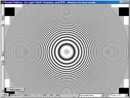 It packs many options into a single test window, but it's easy to use once you have an overview. Using Screen Patterns Imatest