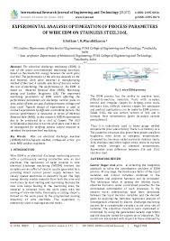 Pdf Irjet Experimental Analysis Optimization Of Process