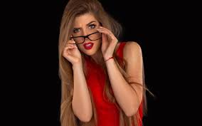 Using red as a background when it comes to choosing your red background, you may not realize that there's a wide array of reds to choose from. Images Brown Haired Hair Young Woman Hands Glasses Glance 1920x1200