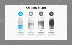 Four Column Chart Template Stock Vector Surfsup Vector