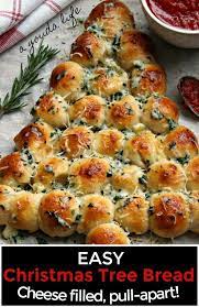 Cheesy Christmas Tree Bread From Pizza Dough A Gouda Life Recipe Christmas Food Dinner Christmas Tree Bread Christmas Snacks