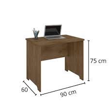Mesa De Estudo Escrivaninha Pequena Largura 90 Cm Altura 75 Cm Cor Marrom Freijo Rv Moveis Escrivaninha Mesa Para Computador Magazine Luiza