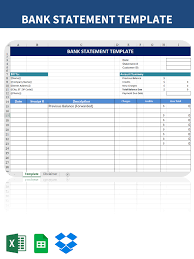You can get it either online or through the mail. Gratis Bank Statement Template