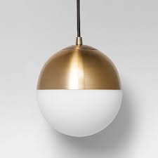Shop the latest glass globe pendant lights and choose from top modern and contemporary designer brands at ylighting. Glass Globe Pendant Ceiling Light Brass Project 62 Target