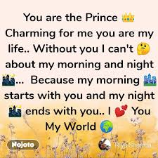 You Are The Prince Charming For Me You Are My L English Love