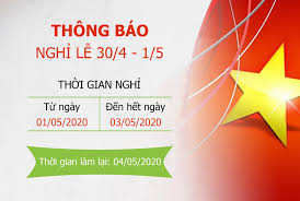 Lịch âm tháng 5 năm 2021. Thong Bao Lá»‹ch Nghá»‰ Lá»… 30 4 1 5 Kiwiaudio Am Thanh Sá»' Cho Má»i Gia Ä'inh