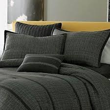 Black And Gray Comforter Jcpenney Studio Lattitude 7 Piece Comforter Set King Black Gray Wavy Stripes Studio Contemporary King Comforter Sets Comforter Sets Comforters