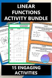 Linear Equations Bundle Including A Google Forms Escape Room Distance Learning With Images Linear Function Linear Functions Activity Algebra