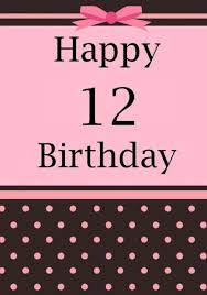 Birthday Message For My Daughter Turning 12 Happy Birthday Birthday Journal Or Notebook For Girls Journal Or Notebook For 12 Year Old Happy 12th Birthday Girl Birthday Cards Happy 13th Birthday