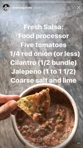 Salsa Joanna Gaines Insta Food Processor Recipes Food Fresh Salsa